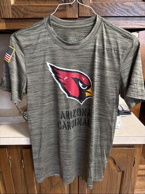 NFL Nike Tee Mens Small Camo Arizona Cardinals Salute to Service Velocity Team